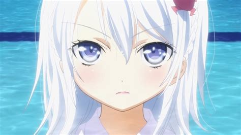 Image Blue Eyes Denpa Onna To Seishun Otoko Swimming Pools White Hair Anime Girls Hoshimiya