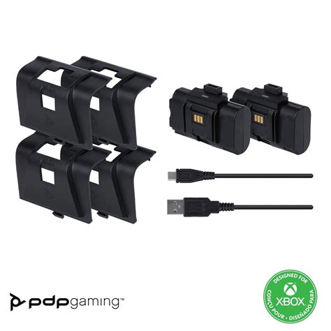 Pdp Gaming Play And Charge Kit Für Xbox Series Xs Xbox One Schwarz