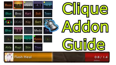 Clique Addon Guide How To Tutorial - YouTube