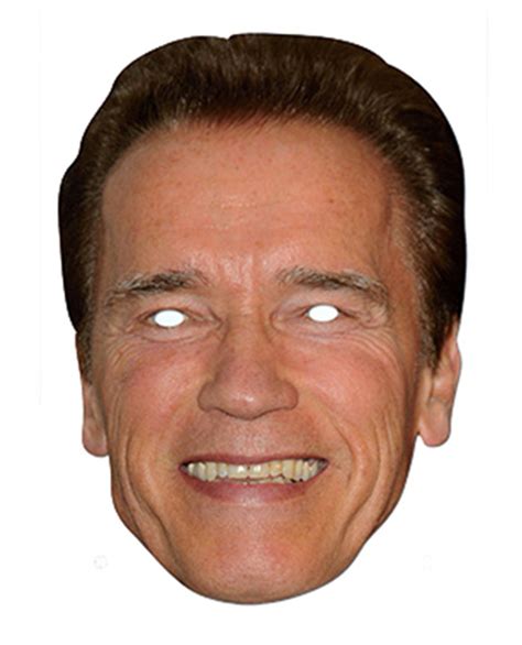 Arnold Schwarzenegger Celebrity Card Party Face Mask In Stock Now With