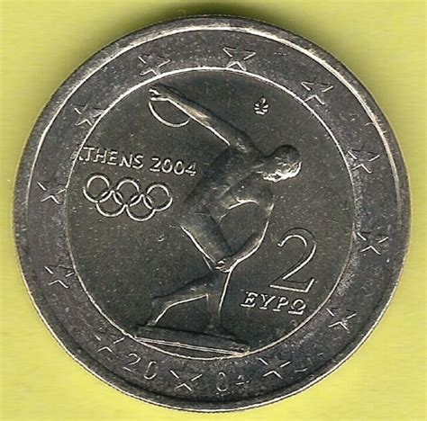 2 Euro Coin Greece Olympic Games 2004 For Sale Online Ebay