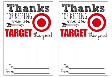Target Teacher T Card Printable Free