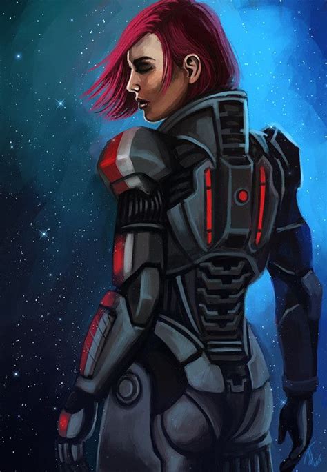 “this Is Commander Shepard Signing Off” Dovilė Tarutytė On Artstation At Mass Effect