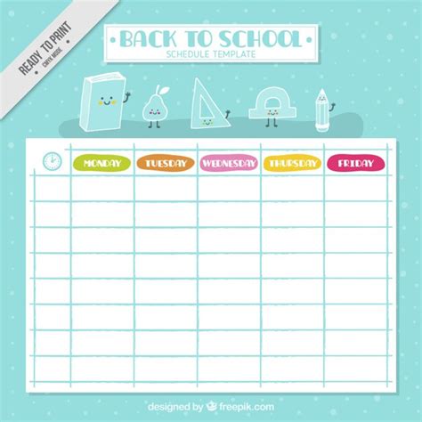 Class Schedule Template Psd Seven Small But Important Things To Observe