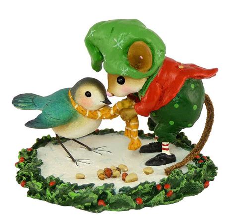 M 351 Helpful Elf — Wee Forest Folk Collectible This Little Elf Mouse
