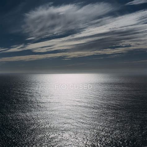 Vast Ocean And Sky At Dusk Manzanita Oregon — Backdrop Seascape