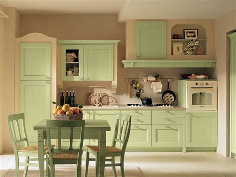 Aqua and seafoam green kitchen cabinets provide a striking starting point for creating playful vintage and cottage designs. Village from Arrital: Classic Design Meets Modern ...