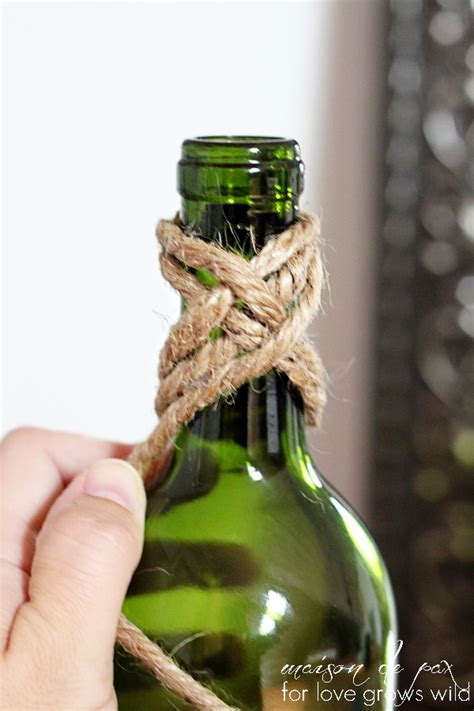 Twine Wrapped Bottles Love Grows Wild