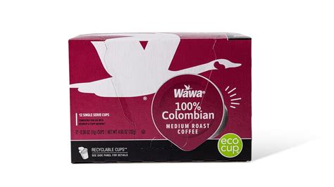 Wawa Single Cup Coffee Pods 100 Colombian 1 Box 12