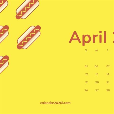 April 2020 Desktop Calendar Wallpaper Desktop Wallpaper Calendar Images