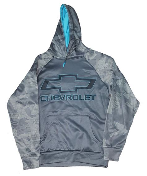 Chevrolet Gray Graphic Pullover Hoodie Cb186ygg4ax
