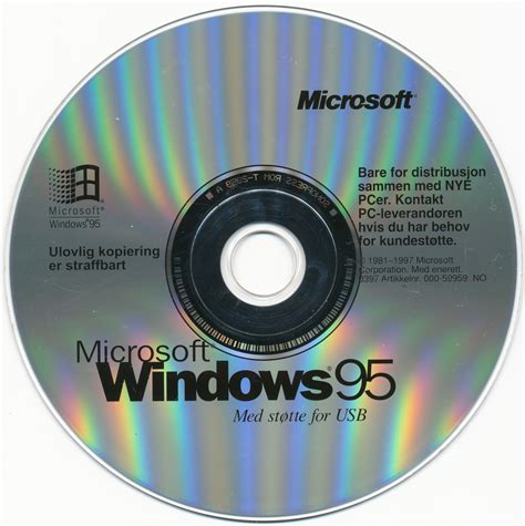 Windows 95 Usb Osr 21 Norwegian 4000950b Microsoft Free