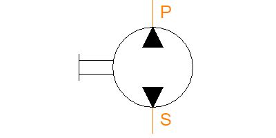 Library Generic Hydraulic Pump Fixed Displacement Bidirectional Paro