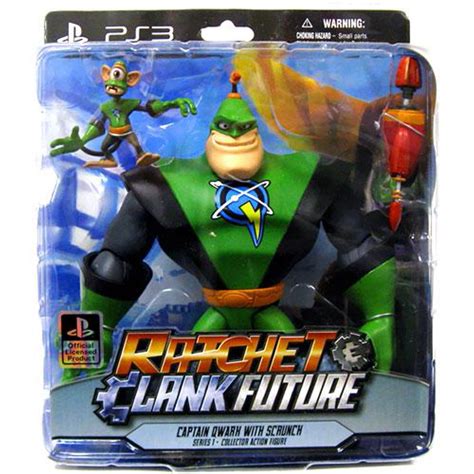 Ratchet And Clank Future Series 1 Captain Quark And Scrunch Action Figure