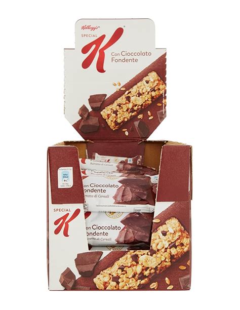 Kellogg S Special K Barretta Ai Cereali Gusto Cioccolato Fondente Box