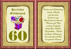Geburtstag kostenlose einladungen zum selbst drucken; Geburtstagskarten 60 Geburtstag