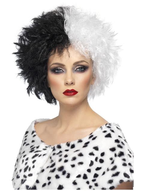 black and white cruella wig the coolest funidelia