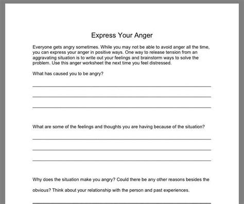 Depression Worksheets For Adults - Ideas Rank