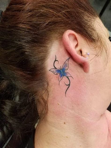 Arms and shoulders are typically less sensitive to pain and easier to access for the artist, as well as any area of she tattooed a california poppy on the outside of my upper arm, and it didn't hurt as badly as tattoos i've gotten on my wrist, behind my ear, on my. How Bad Do Behind The Ear Tattoos Hurt
