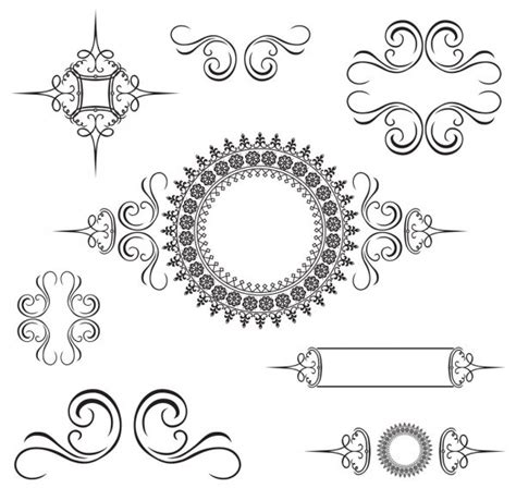 Vintage Swirl Ornaments Set Stock Vector Image By ©createfirst 76479253
