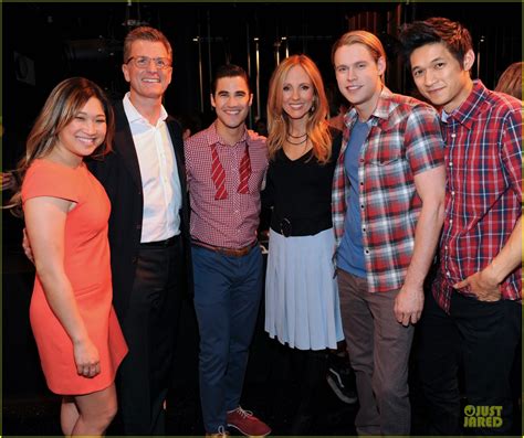 Dianna Agron Chord Overstreet Glee Th Episode Celebration Photo Amber Riley