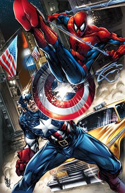 Captain America Vs Spider Man Marvel Comic Universe Marvel Captain America Captain America