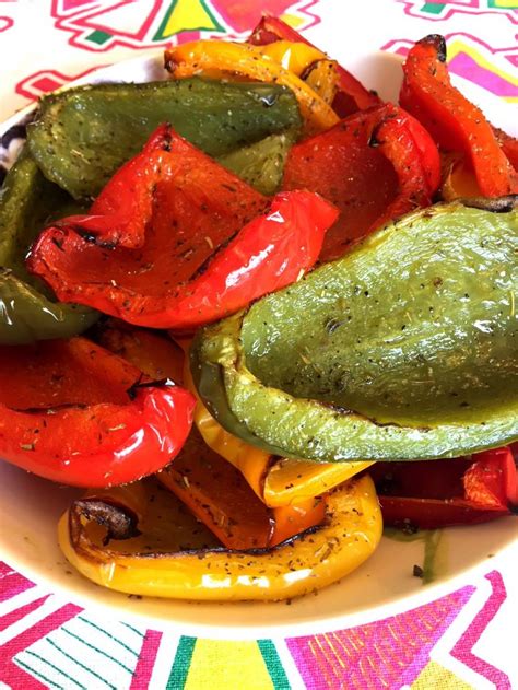 Oven Roasted Bell Peppers Recipe Melanie Cooks