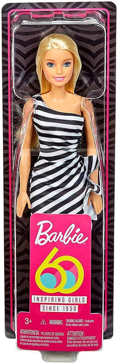 Barbie 60th Anniversary Inspiring Girls Doll Blonde Docka 30cm Fruugo Nl