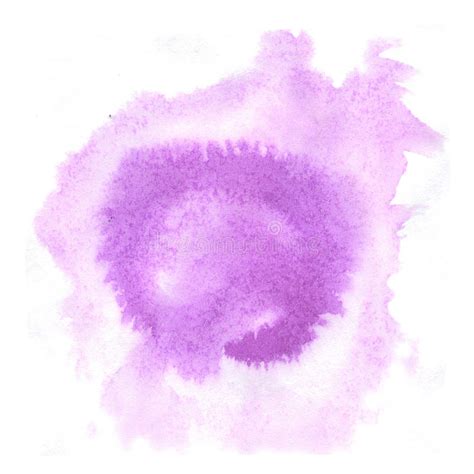 Splash Watercolor Purple Watercolor Abstract Drop Isolated Blot For
