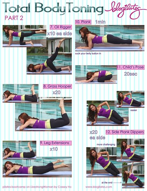 Pilates Bootcamp Total Body Toning Part 2 Pilates Workout Total Body