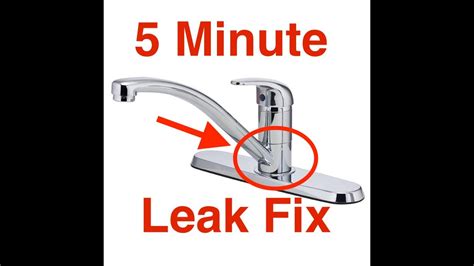 Kitchen Faucet Leaks At The Base Easy 5 Min Fix Youtube
