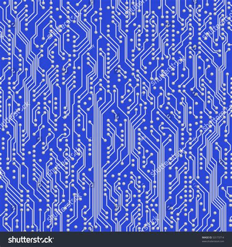 Experiment with an electronics kit! Seamless Pattern Of Circuit Board Stock Vector ...