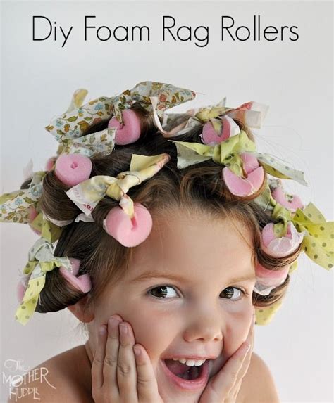 Apply some nexxus styling mousse plus to your hair. Diy Foam Rag Rollers | The Mother Huddle | Little girl ...