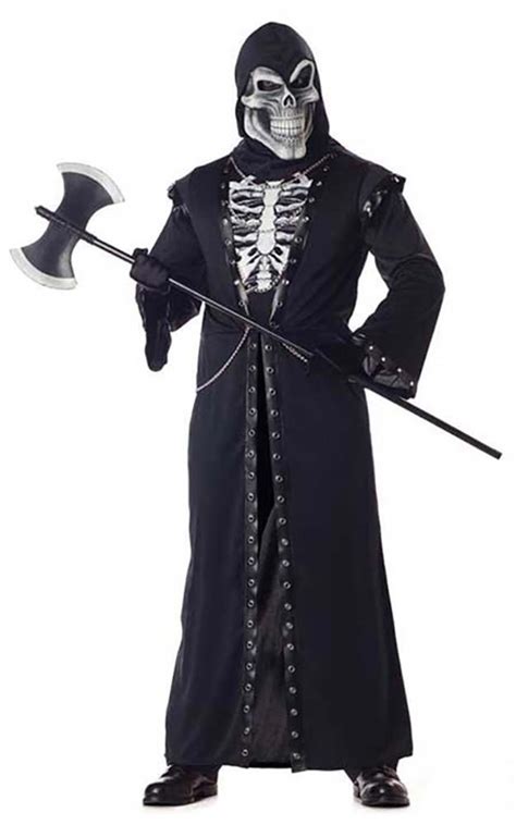 Crypt Master Grim Reaper Skeleton Adult Mens Fancy Dress Halloween