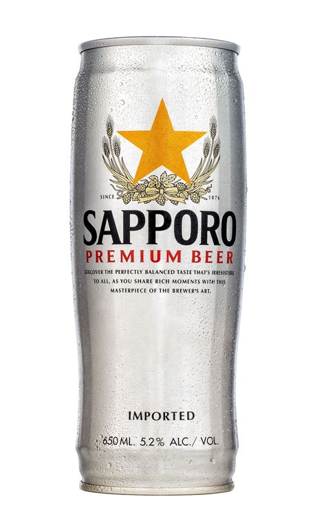 Sapporo Premium Draft Beer Can 650ml - Makoto-Ya Singapore