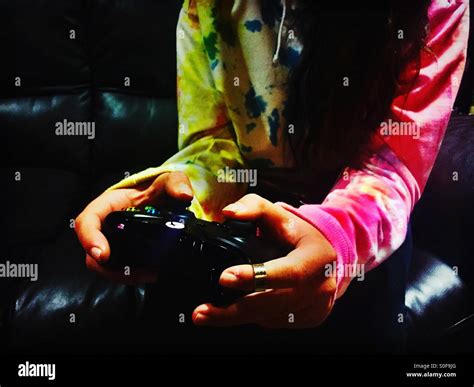 Xbox Gamer Girl Stock Photo Alamy