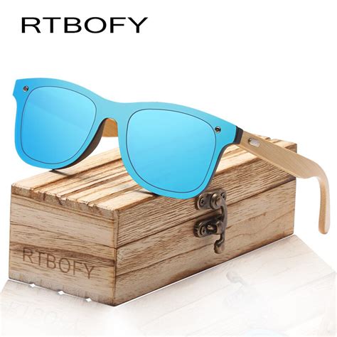 Rtbofy Wood Sunglasses For Women And Men Bamboo Frame Glasses Handmade Wooden Eyeglasses Unisex