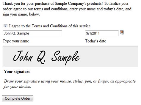 Capture Ink Signatures In Your Web Forms Luxsci