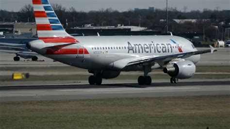 American Airlines Airbus A319 112 N703uw Takeoff Charlotte Clt Youtube