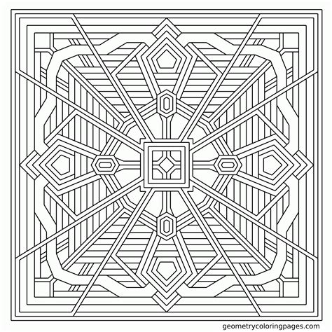 Geometric Patterns Coloring Pages