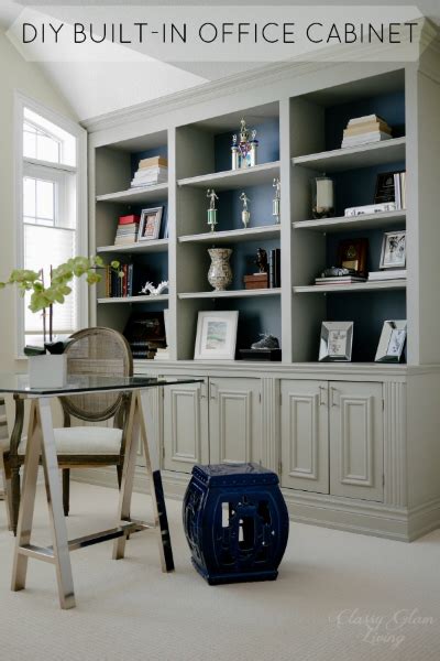 Maybe you would like to learn more about one of these? DIY Built-in Office Cabinet — Classy Glam Living | Home ...
