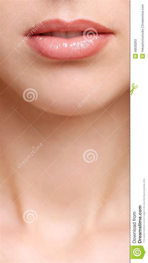 Beautiful Girl With Soft Lips Stock Image Image Of Mouth Pretty