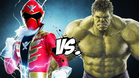 The Incredible Hulk Vs Red Super Megaforce Power Ranger Video