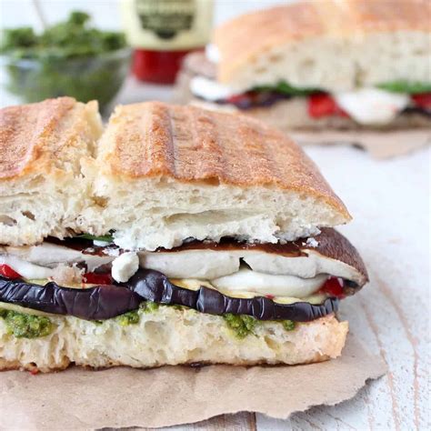 Great if you have a panini. Grilled Vegetable Italian Panini Recipe - WhitneyBond.com