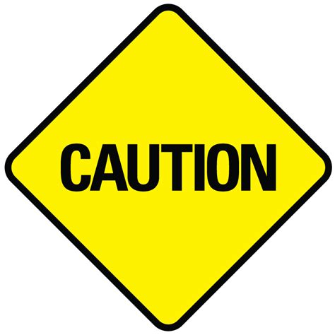Caution Sign Images Clipart Best