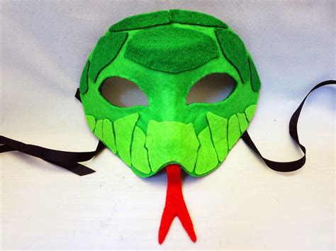 Diy Felt Snake Mask Felt Animal Masks Snake Costume Animal Masks
