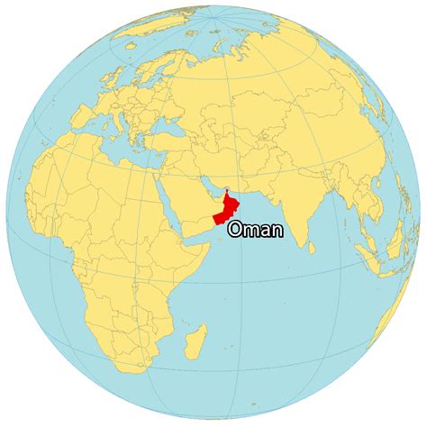 Oman Map Cities And Roads Gis Geography