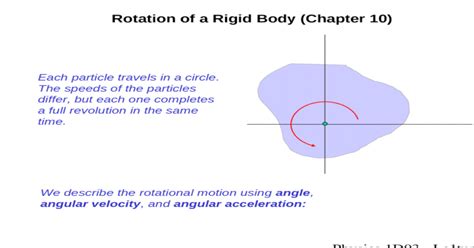 Rotation Of A Rigid Body Chapter 10 Ppt Powerpoint