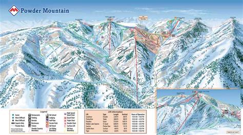 Salt Lake City Ski Resorts Map Maping Resources