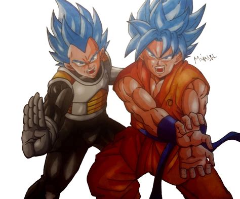 Goku And Vegeta By Mikees On Deviantart
